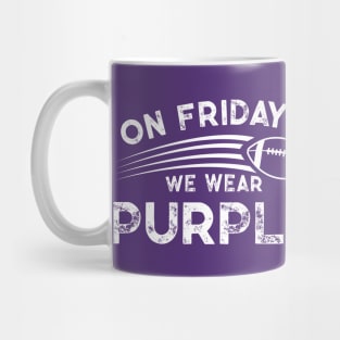 On Fridays We Wear Purple // Vintage School Spirit // Go Purple Mug